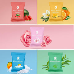 MR MIRYE individually pouched shower tablet preserving fragrance and travel-ready