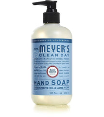Mrs. MEYER'S pump close-up delivering measured soap for easy use