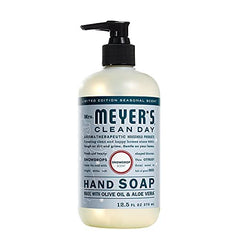 Mrs. MEYER'S creamy foam texture on hand illustrating gentle cleansing