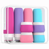 Mrsdry front view showing full 8-pack and clear bag for easy packing