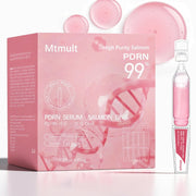 Mtmult front packaging showing thirty salmon DNA ampoules and benefits