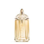 Mugler Alien Goddess front bottle showing elegant shape and luminous finish benefits decor
