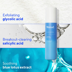 Murad side label close-up highlighting active salicylic acid