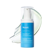 Murad bottle front view showing acne serum packaging and dermatologist-focused design