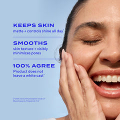 Murad cream absorbing on skin with matte finish and quick absorption
