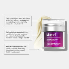 Murad cream texture close-up showing creamy consistency and fast absorption benefit