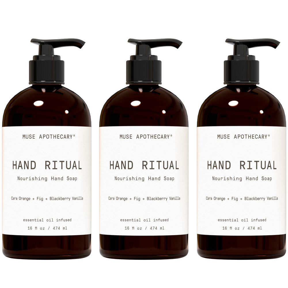 Muse Apothecary front packaging showing Cara Orange fig scent and 16 oz benefit