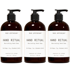 Muse Apothecary front packaging showing Cara Orange fig scent and 16 oz benefit