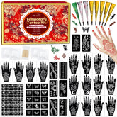 MuseLuxe kit front view showing complete temporary tattoo set benefits