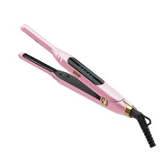 mvxitanny mini flat iron front view showing compact pink design and travel-ready build