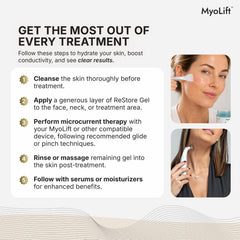 myolift open jar texture close-up revealing smooth conductive gel