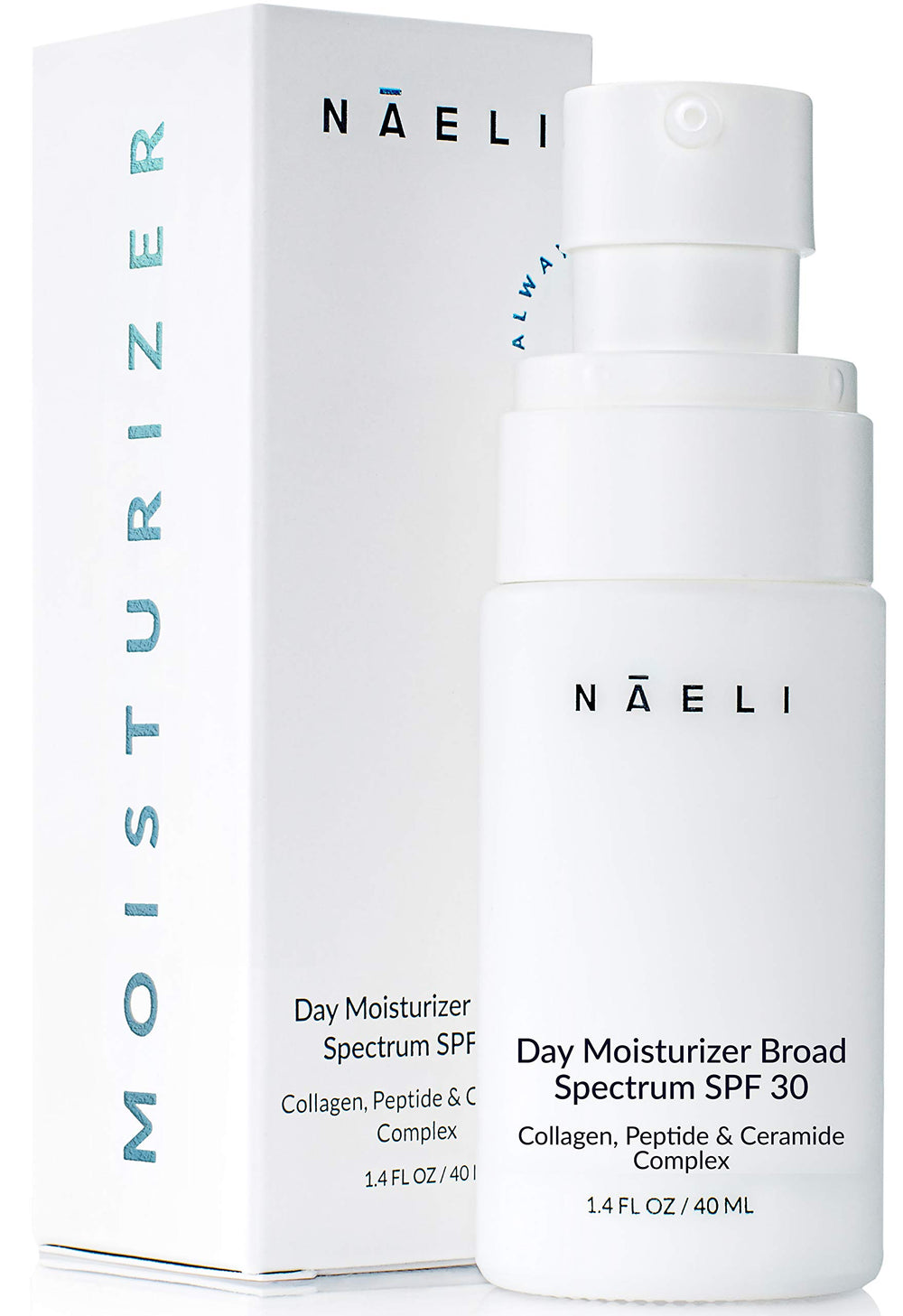 NAELI front packaging showing SPF 30 protection and benefits
