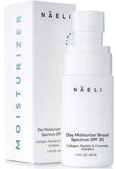 NAELI front packaging showing SPF 30 protection and benefits