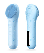 NågraCoola front view showing light-blue device and ergonomic handle for easy grip