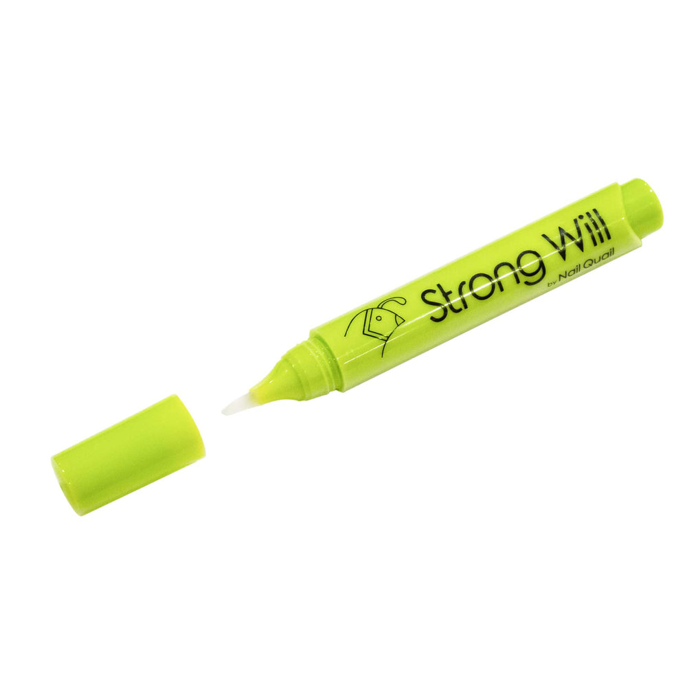Nail Quail front packaging showing 7ml click pen and product name, clear deterrent visible