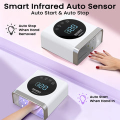 NAILGIRLS removable magnetic base removed to show easy cleaning and pedicure use