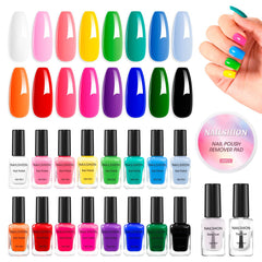 Nailshion front packaging showing 16-color set and glossy finish benefit
