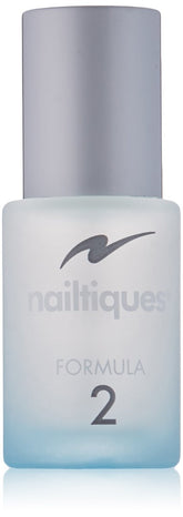Nailtiques Formula 2 front bottle showing compact travel size and strength benefit