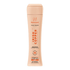 naissant front packaging jar showing copper mask and product benefit of intense color