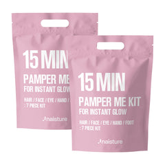 Naisture duo pack front view showing two kits and quick spa benefit