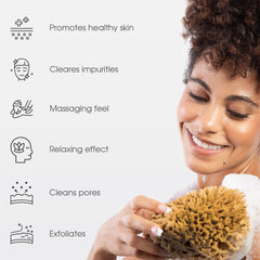 Close-up of Naroa natural fiber texture, highlights soft comfortable touch
