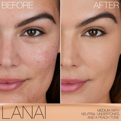 NARS Light Reflecting Foundation Lanai texture swatch on skin highlighting seamless blendability and radiant finish