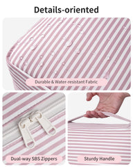 Narwey close-up of water-resistant fabric and smooth SBS zipper durability