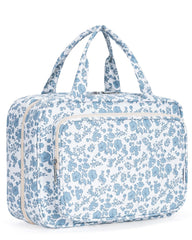 Narwey front view of large hanging bag showing organized pockets and compact profile