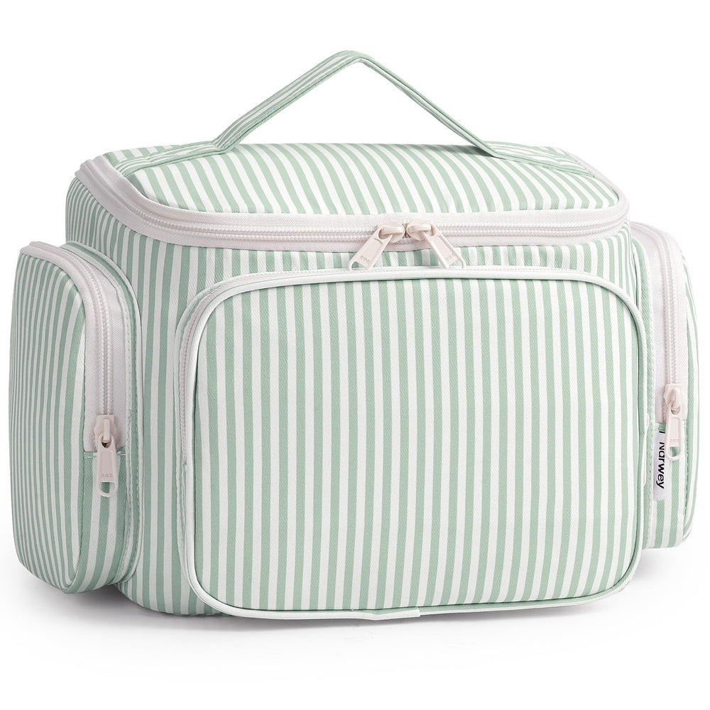 Narwey front view showing clean exterior and large zipper for easy access