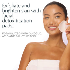NassifMD solution droplets on pad highlighting active AHA/BHA formula for brighter skin