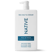 Native front bottle showing 36 fl oz size and scent benefits