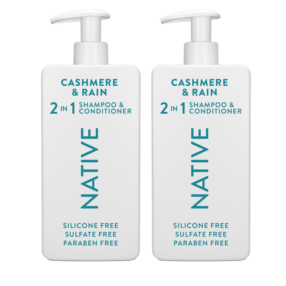 Native Cashmere & Rain front bottle showing label and size for easy identification and benefit