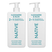 Native Cashmere & Rain front bottle showing label and size for easy identification and benefit