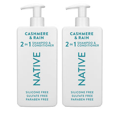 Native Cashmere & Rain front bottle showing label and size for easy identification and benefit
