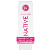 Native front packaging showing 7 oz bottle and SPF 30 protection benefit