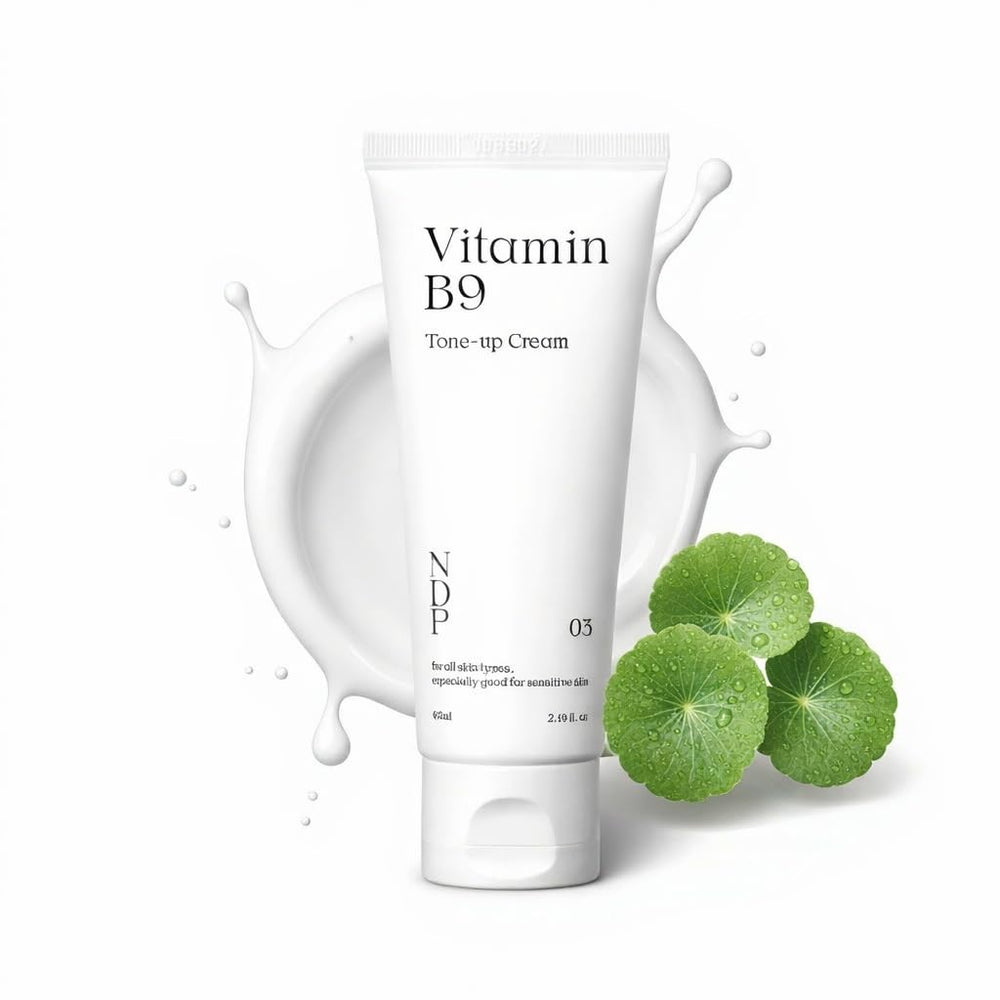 NATURAL DERMA PROJECT front packaging showing product benefits and compact design