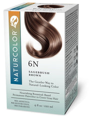 Naturcolor front bottle showing Sagebrush Brown 6N and calm application benefits