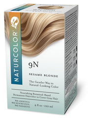 Naturcolor front packaging showing sesame blonde shade and benefits