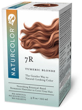 Naturcolor tube front showing turmeric blonde shade and clear labeling benefit