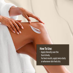 NATURE WELL applied to elbow showing softened, hydrated skin result