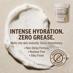 NatureWell cream on hand demonstrating smooth spreadability and softness