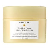 Naturium front packaging showing Glow Getter scrub and benefits