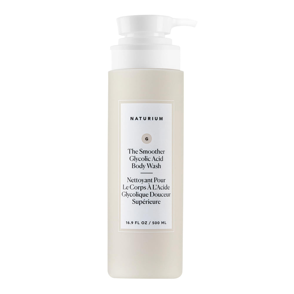 Naturium front bottle view shows clean packaging and exfoliating benefit