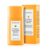Naturium front packaging showing SPF 50 label and compact tube design