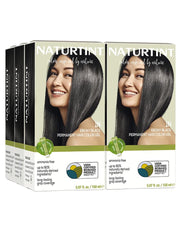 Naturtint front packaging showing 1N ebony black and vegan badge, conveys trusted brand