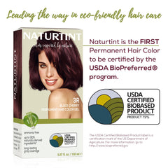 Applying Naturtint on hair strands for even permanent coverage