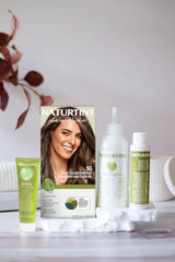 Naturtint developer and color being applied demonstrating easy application
