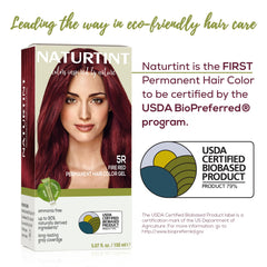 Hand holding Naturtint during application for mess-free coloring benefit