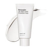 Nécessaire bottle front view showing minimalist packaging and benefits