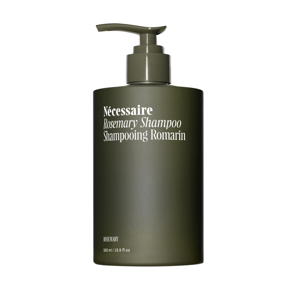 Nécessaire front bottle view showing clean design and strengthening benefit